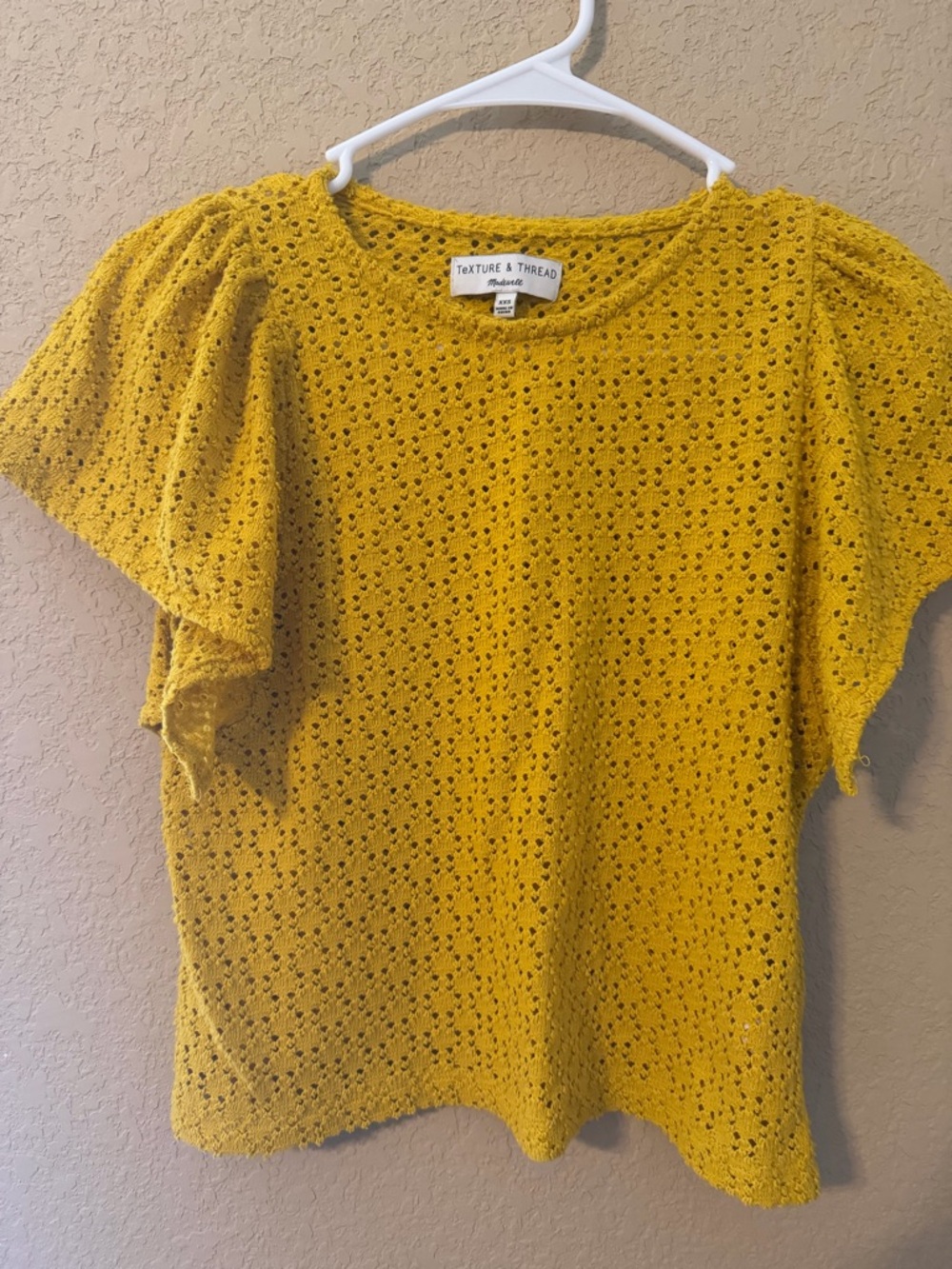 Madewell Yellow Blouse | size: xxs